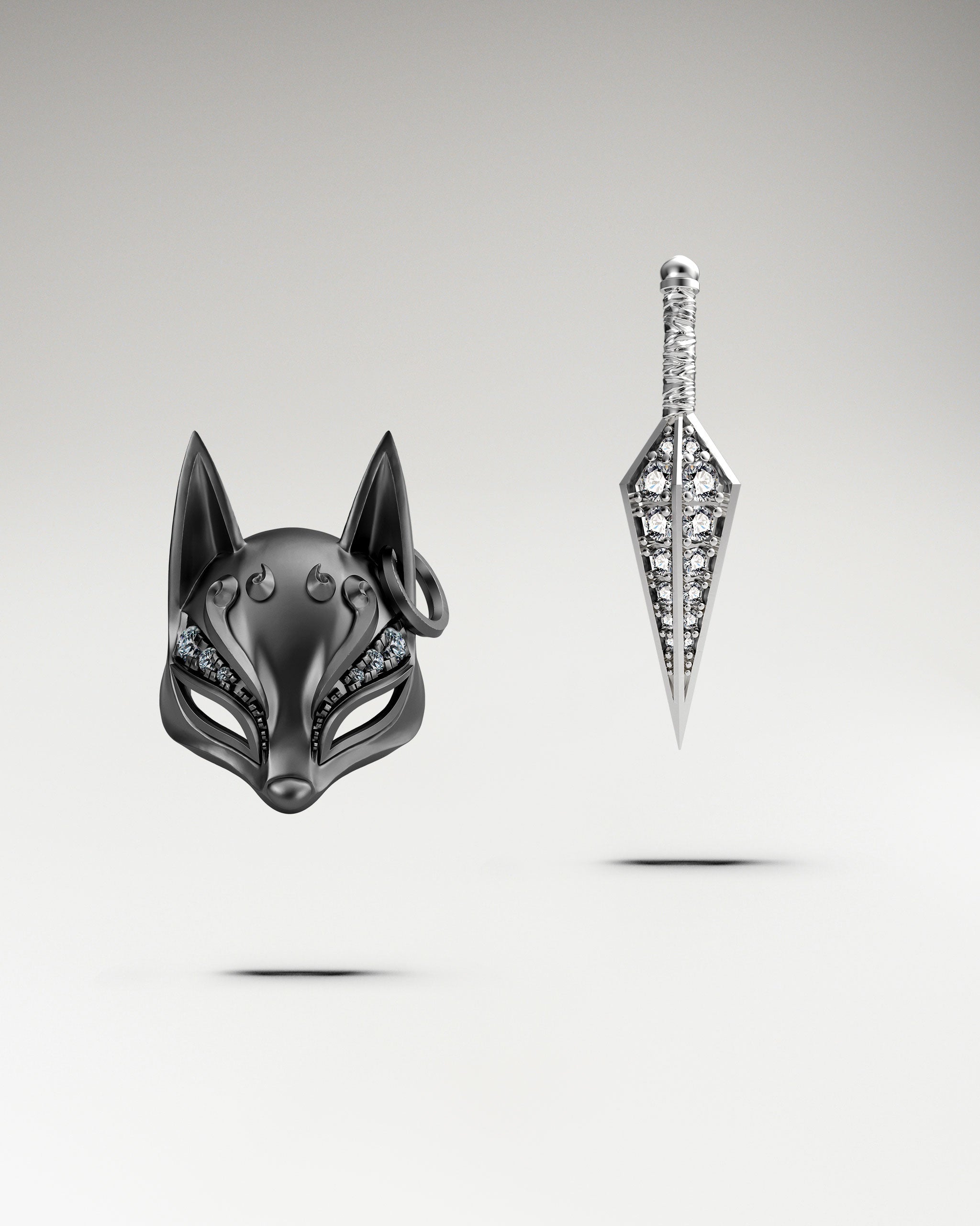 Kitsune Mask Earrings