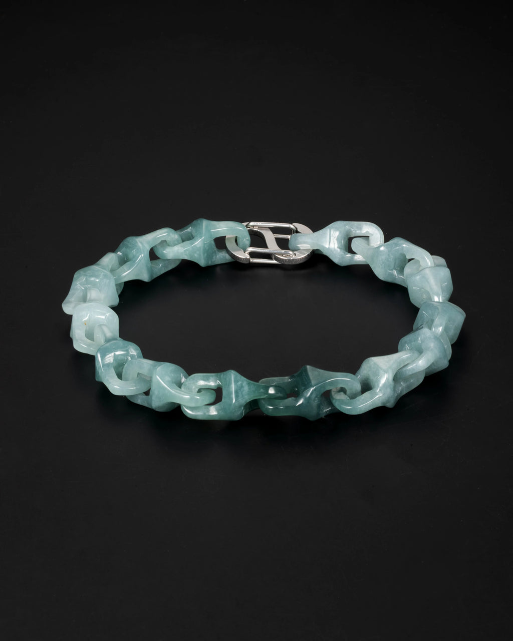 Veridian Vertebrae Bracelet With Mayan Blue Jade