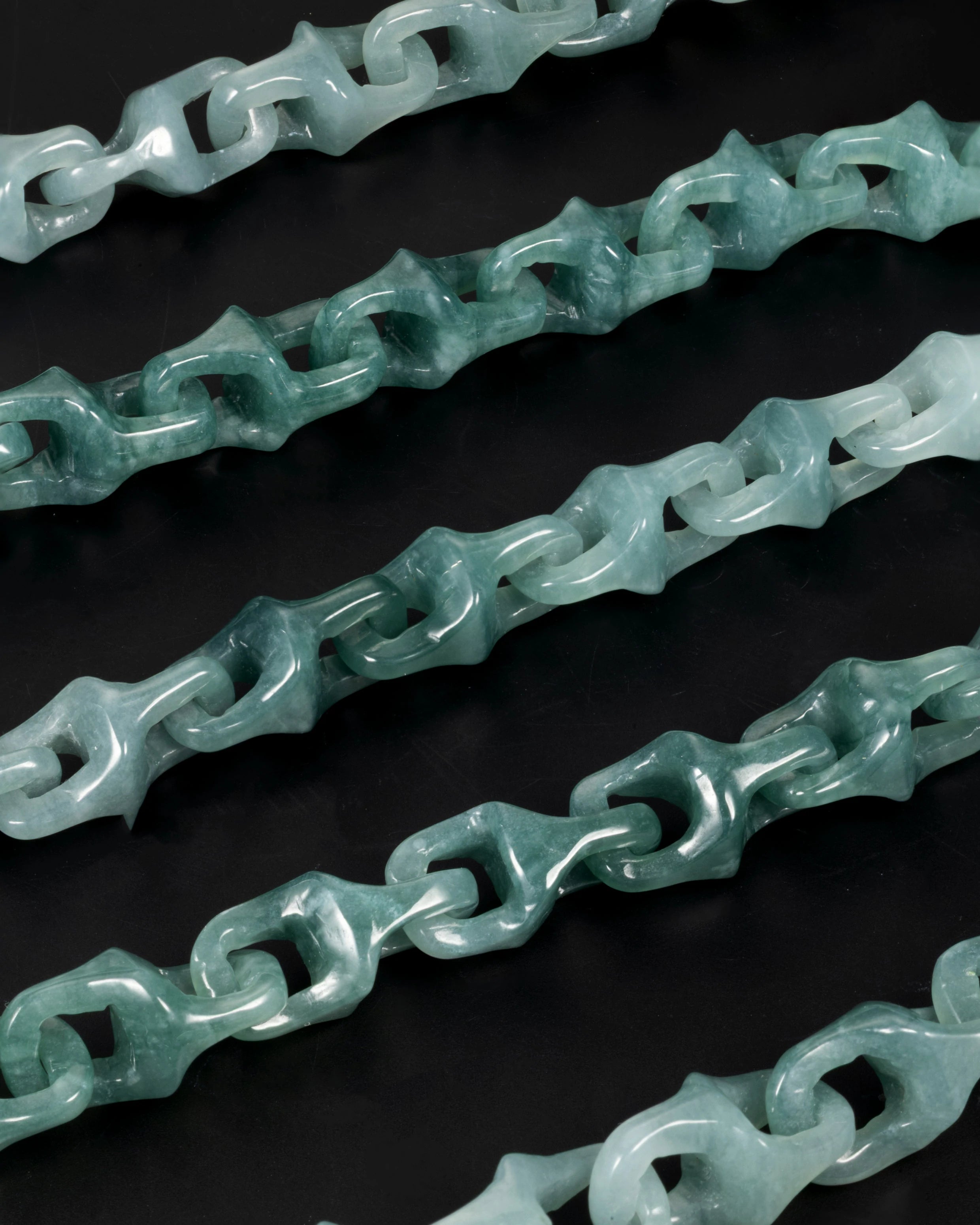 Veridian Vertebrae Bracelet With Mayan Blue Jade