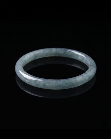 Glacial Halo Bangle In Guatemalan Blue Jade没产品 - JadeChains