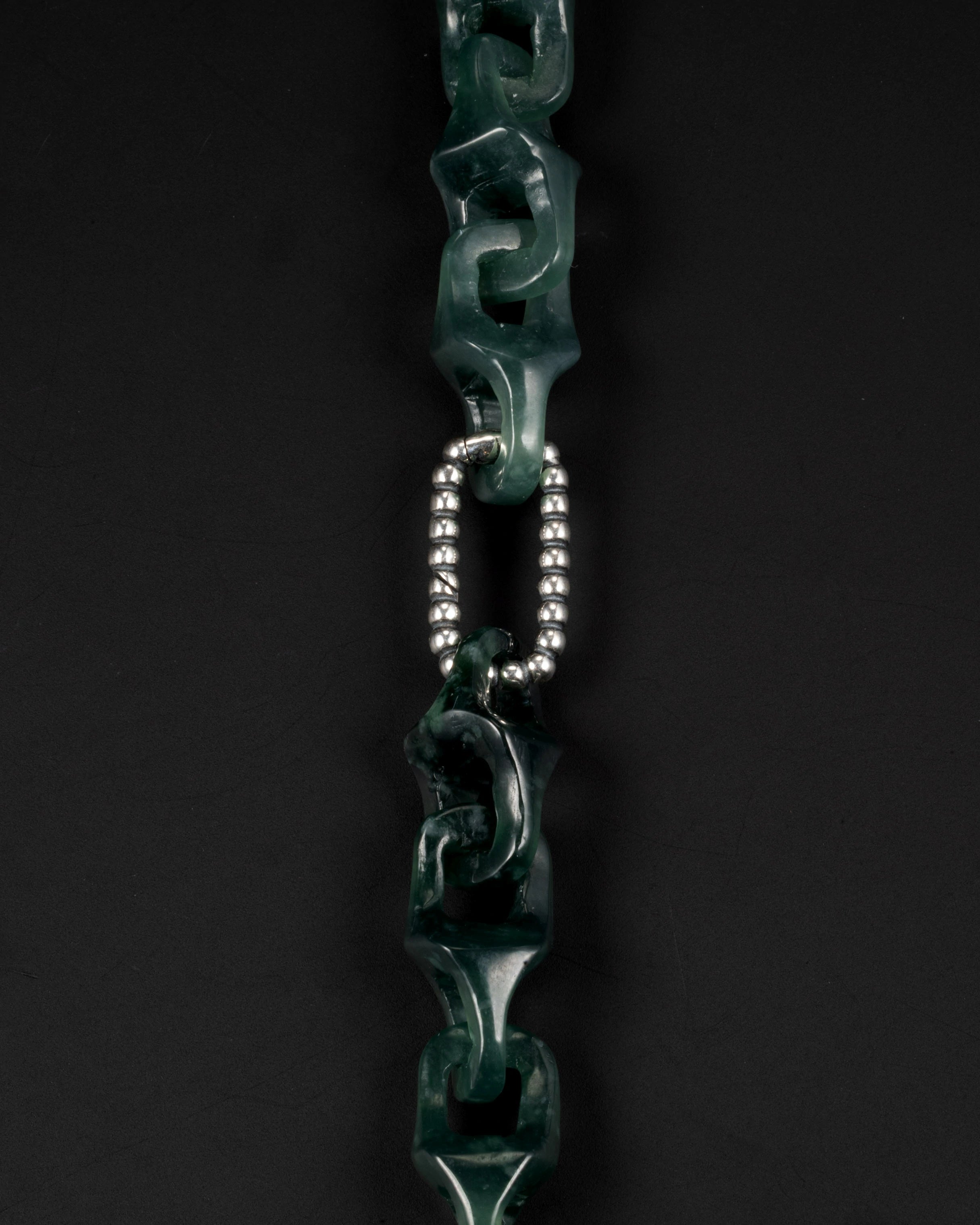 Veridian Vertebrae Bracelet In Mayan Blue Jade