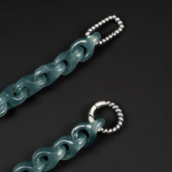 Veridian Vertebrae Bracelet In Mayan Jade - JadeChains
