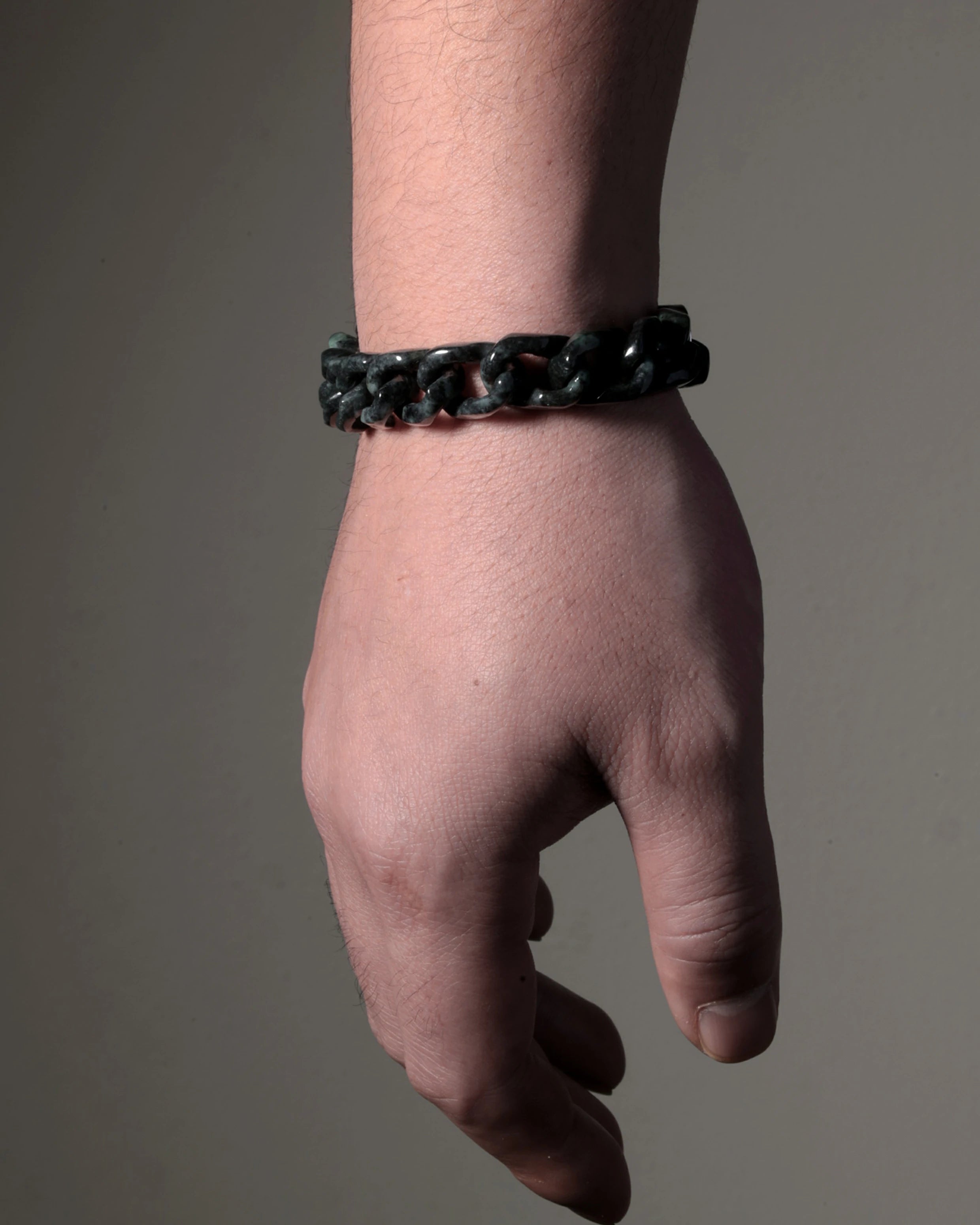 One Piece Cuban Chain In Black Jade