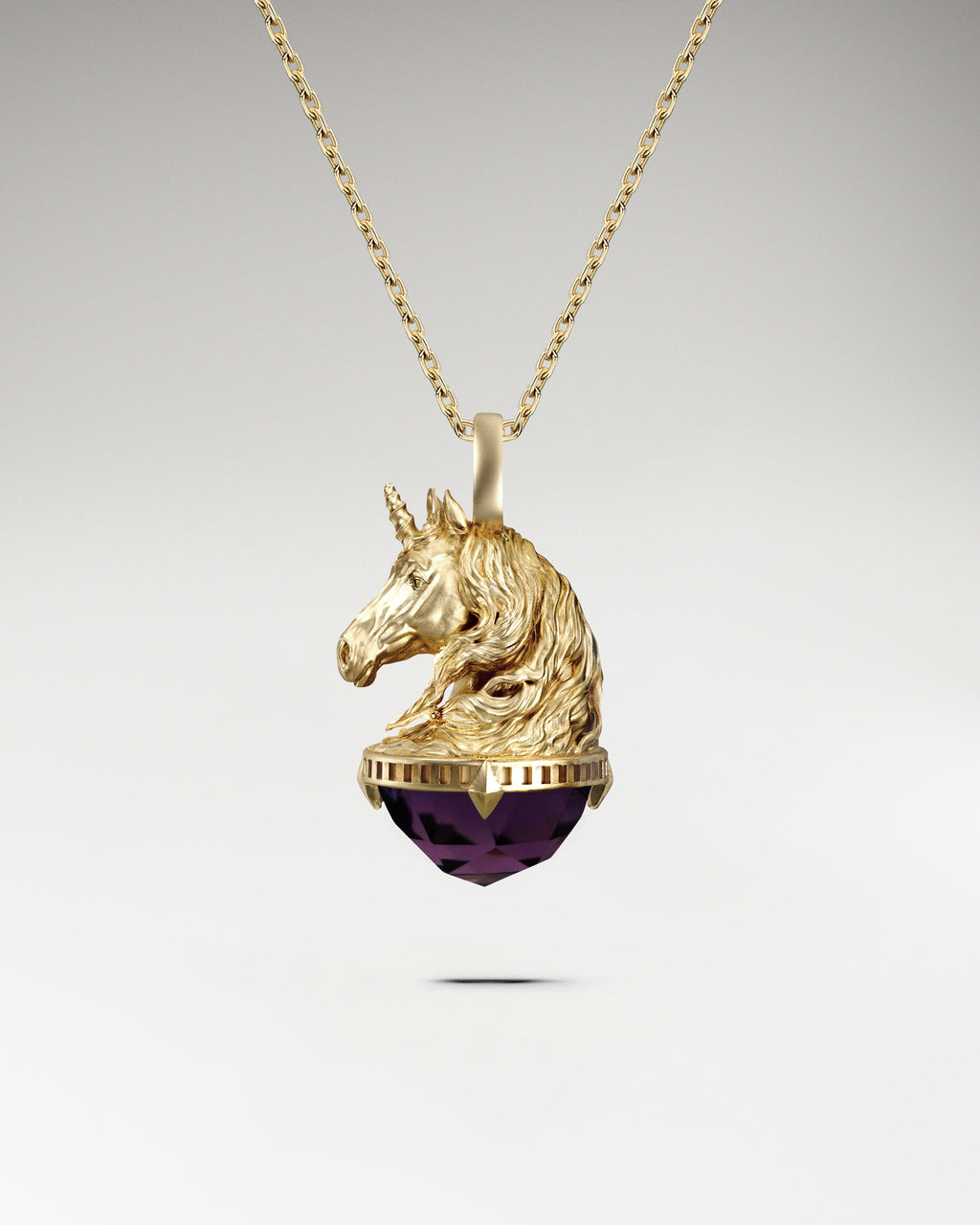 Monokeros Pendant With Amethyst