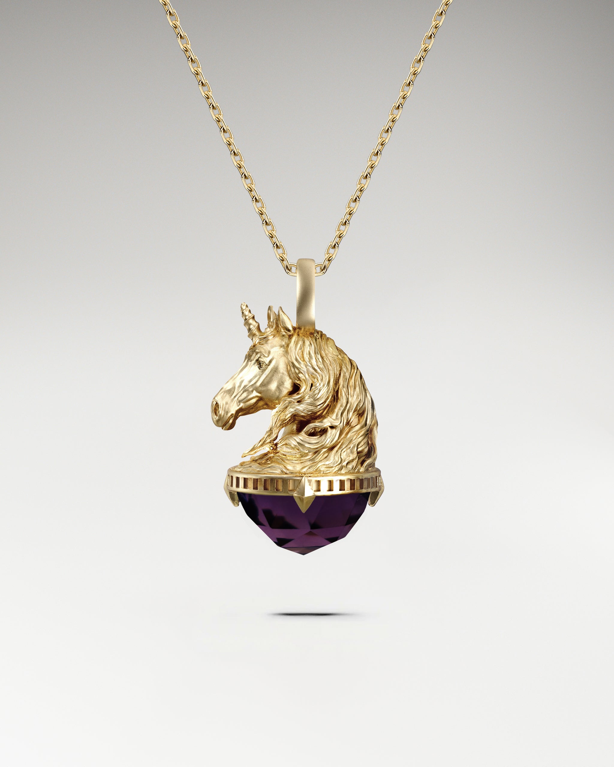 Monokeros Pendant With Amethyst