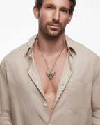 Pampas Eagle Sculptural Pendant Necklace