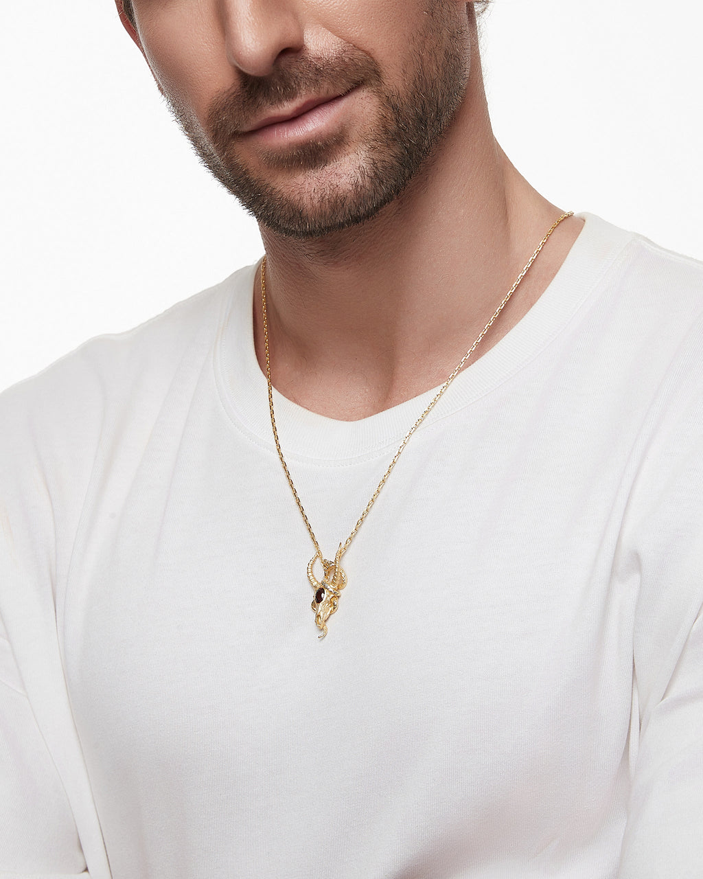 Wild Whisper Pendant Necklace With Garnet