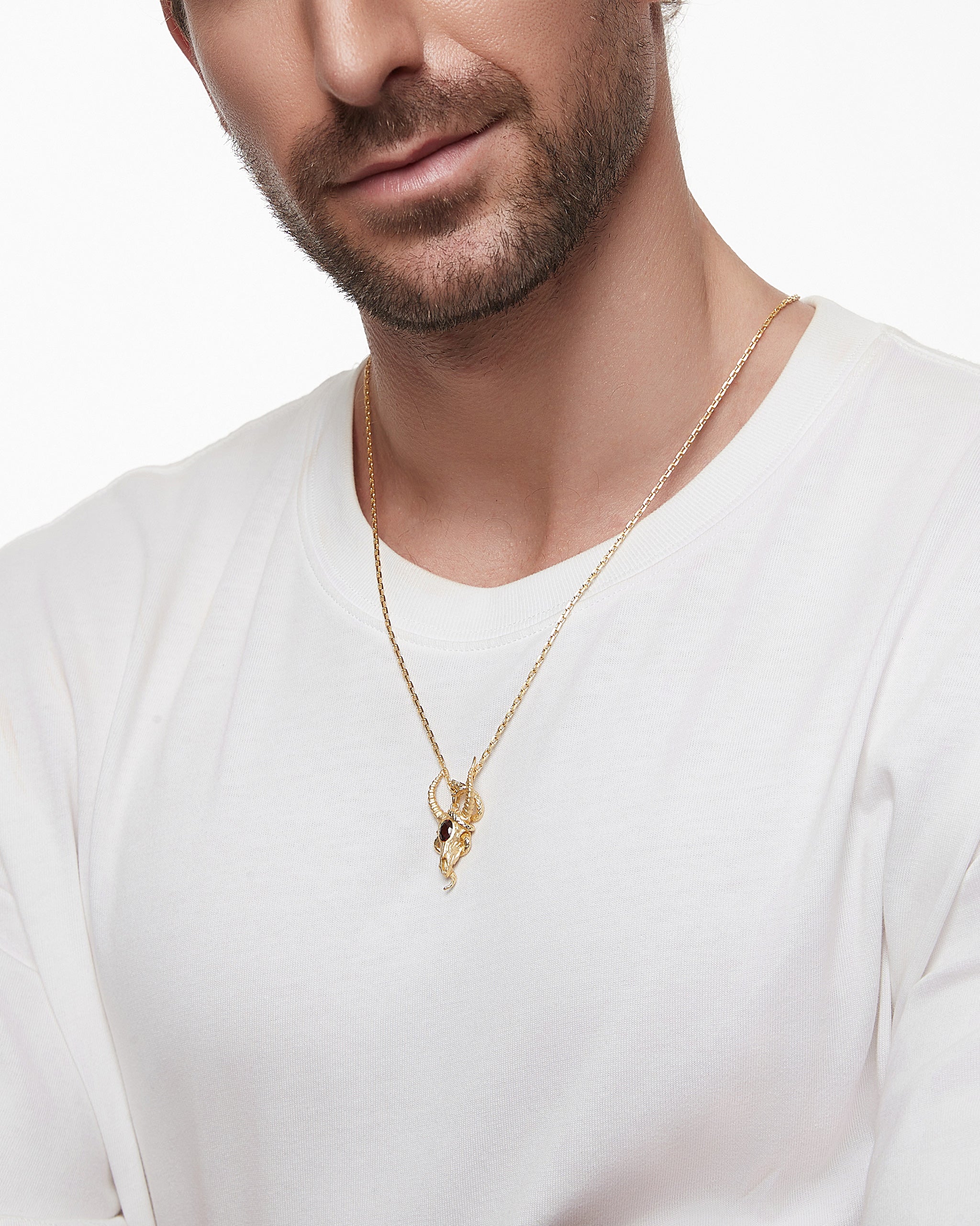 Wild Whisper Pendant Necklace With Garnet