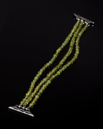 Triple Chartreuse Watch Straps In Peridot - JadeChains