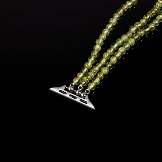 Triple Chartreuse Watch Straps In Peridot - JadeChains