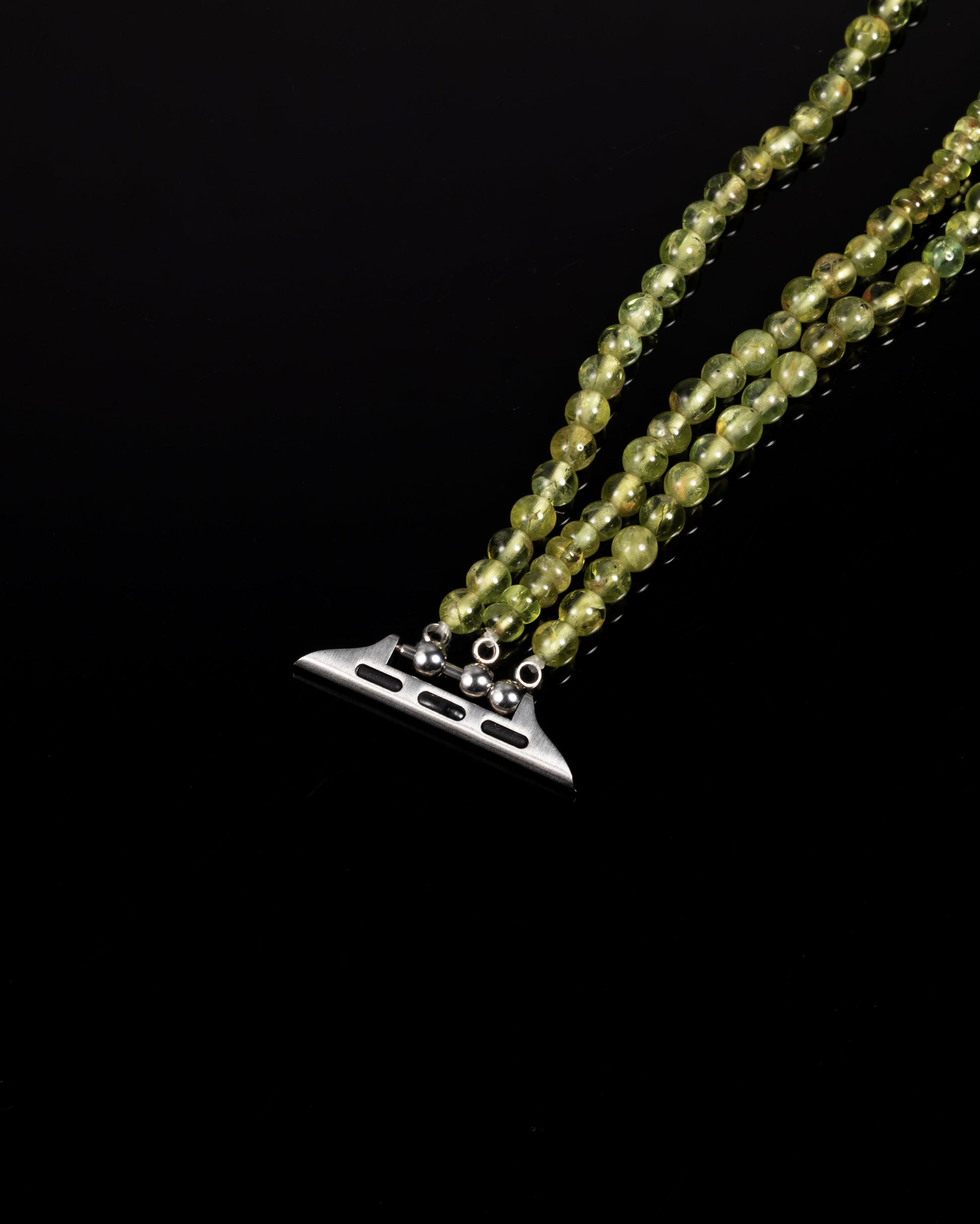Triple Chartreuse Watch Straps In Peridot - JadeChains