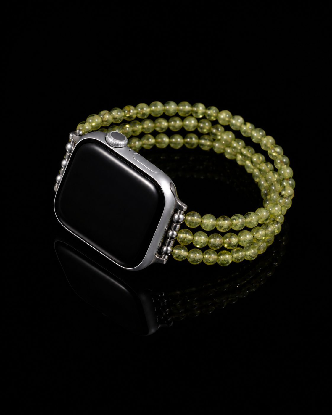 Triple Chartreuse Watch Straps In Peridot - JadeChains