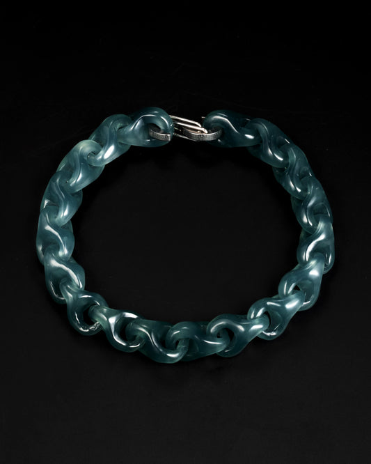 Veridian Vertebrae Bracelet In Mayan Jade - JadeChains