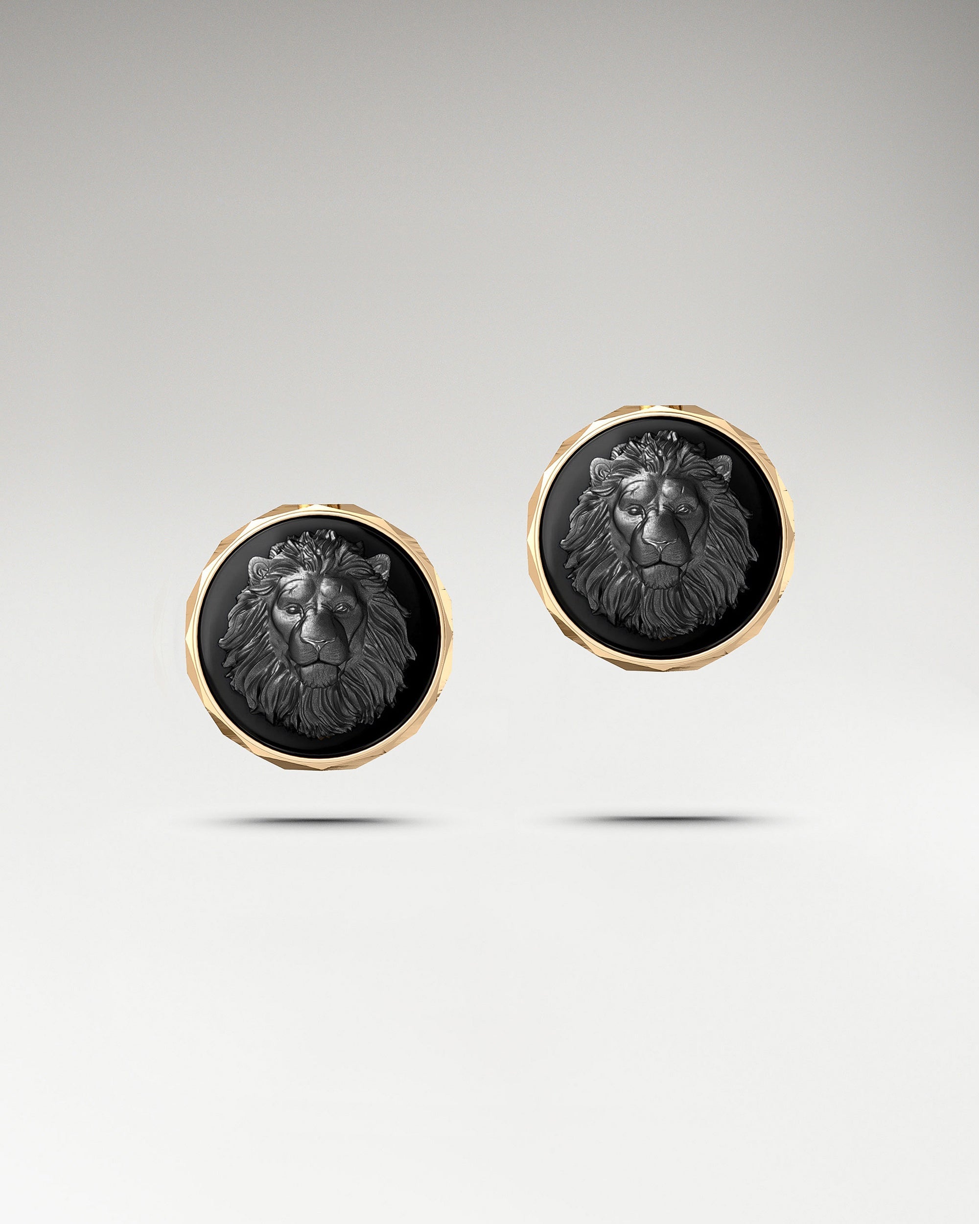 Abyss Lion Stud Earrings