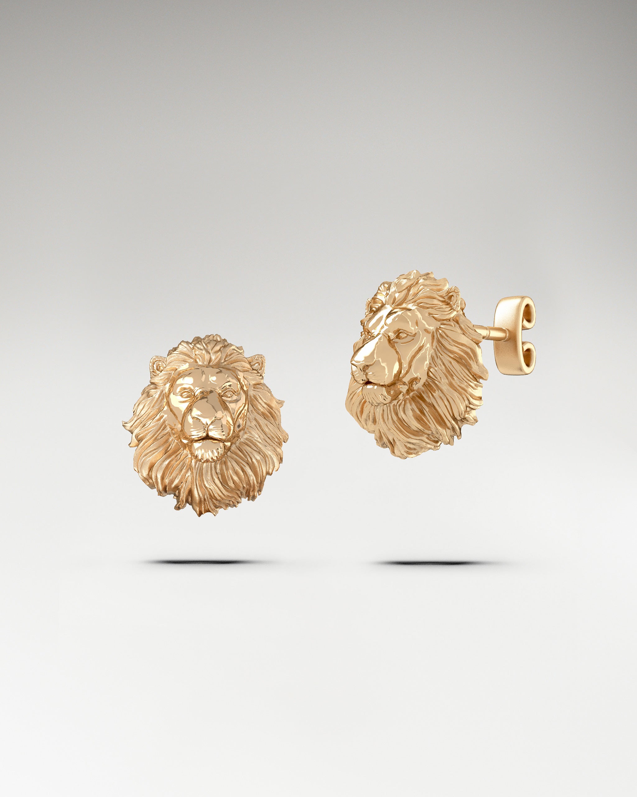 Guardian Lion Stud Earrings