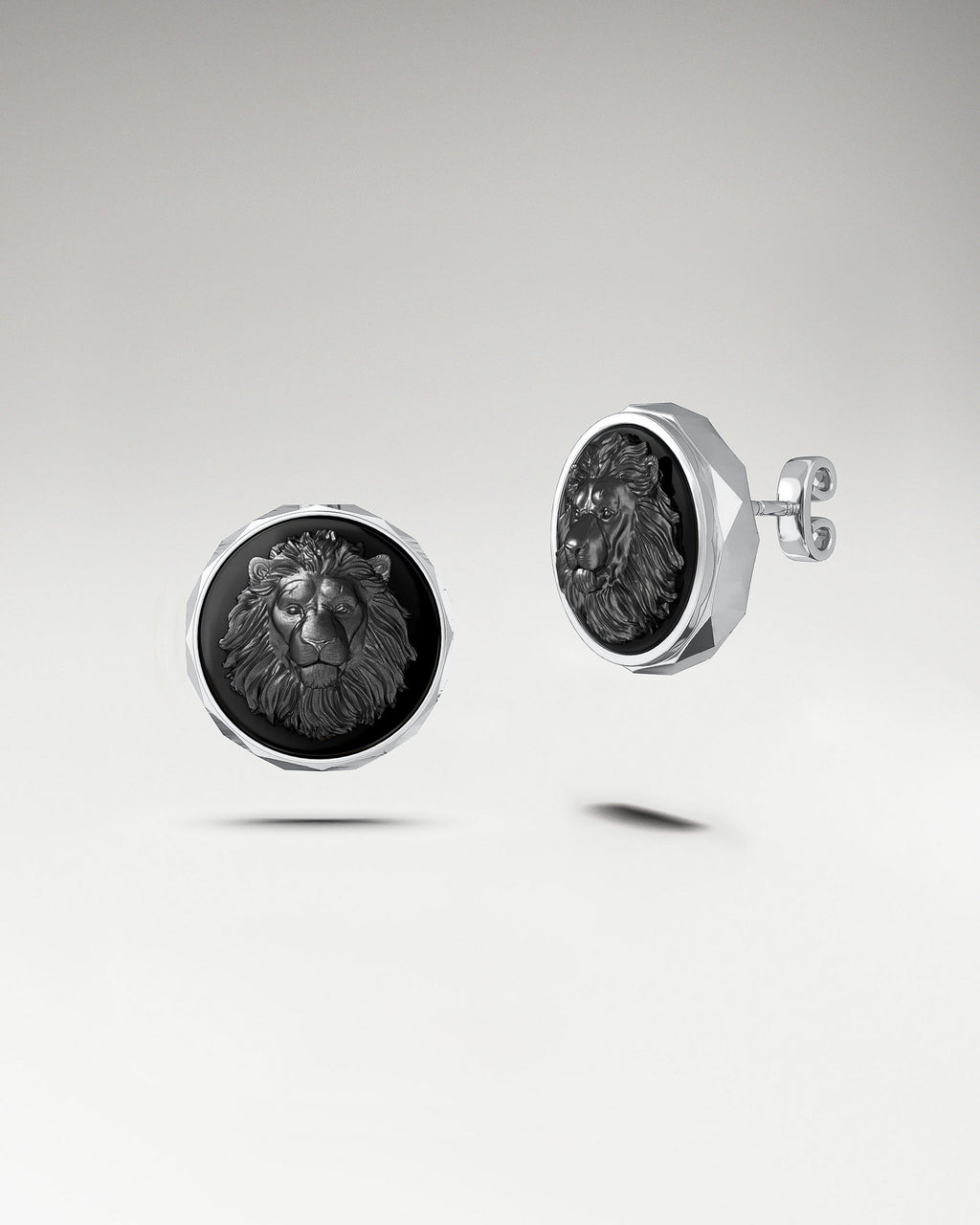 Abyss Lion Stud Earrings