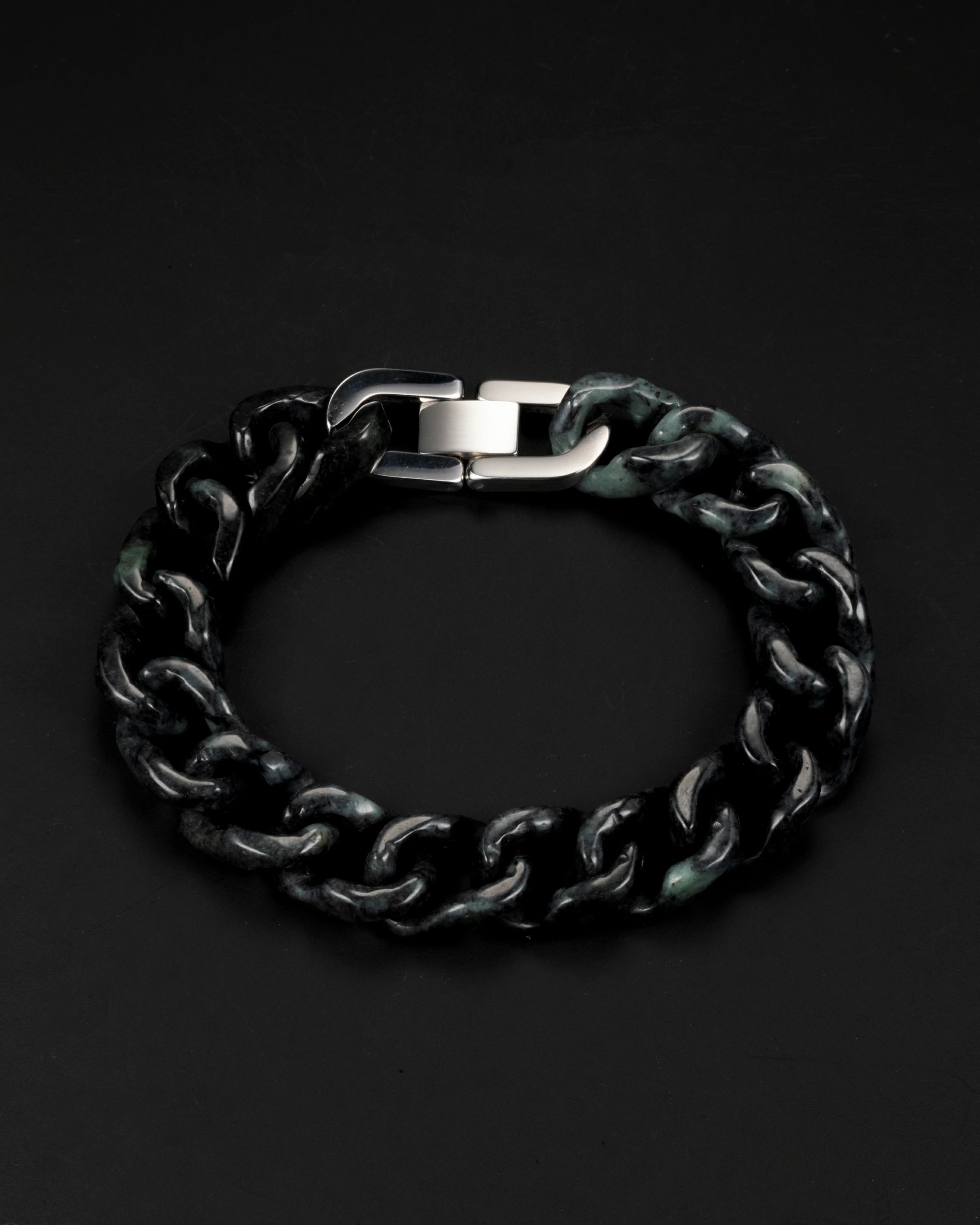 One Piece Cuban Chain In Black Jade