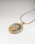 Forest Elf Necklace Pendant With Black Nacre