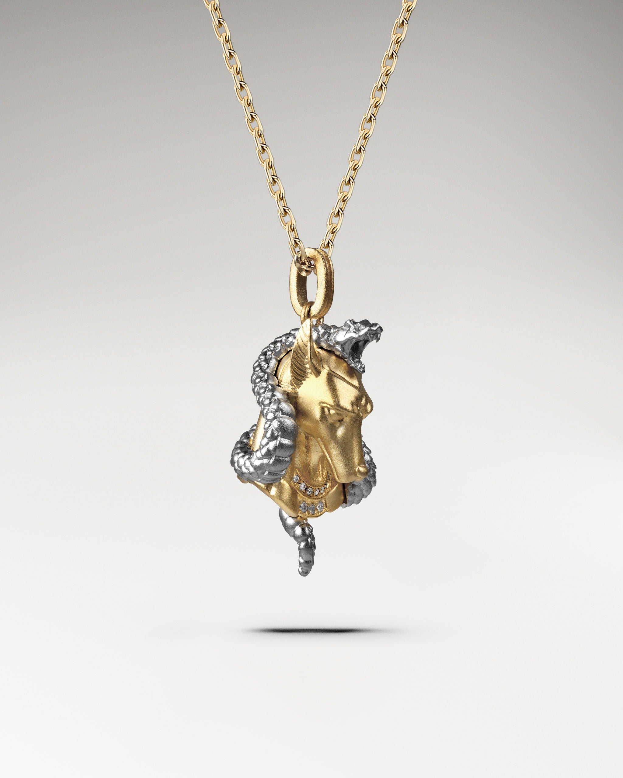 Guardian Hound Pendant Necklace