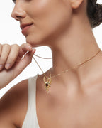 Wild Whisper Pendant Necklace With Garnet