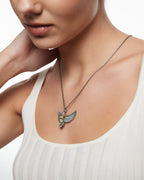 Pampas Eagle Sculptural Pendant Necklace