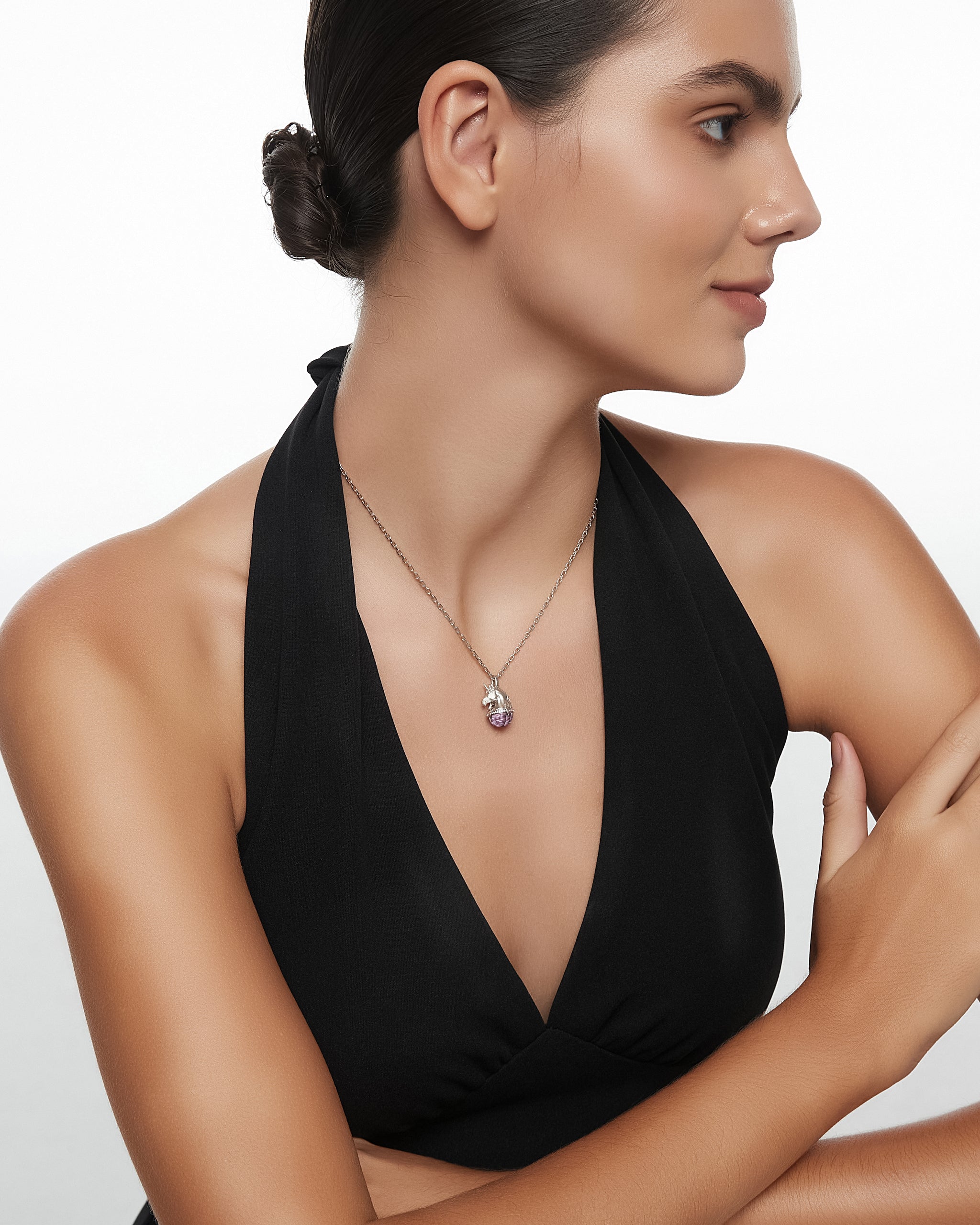 Monokeros Pendant With Amethyst