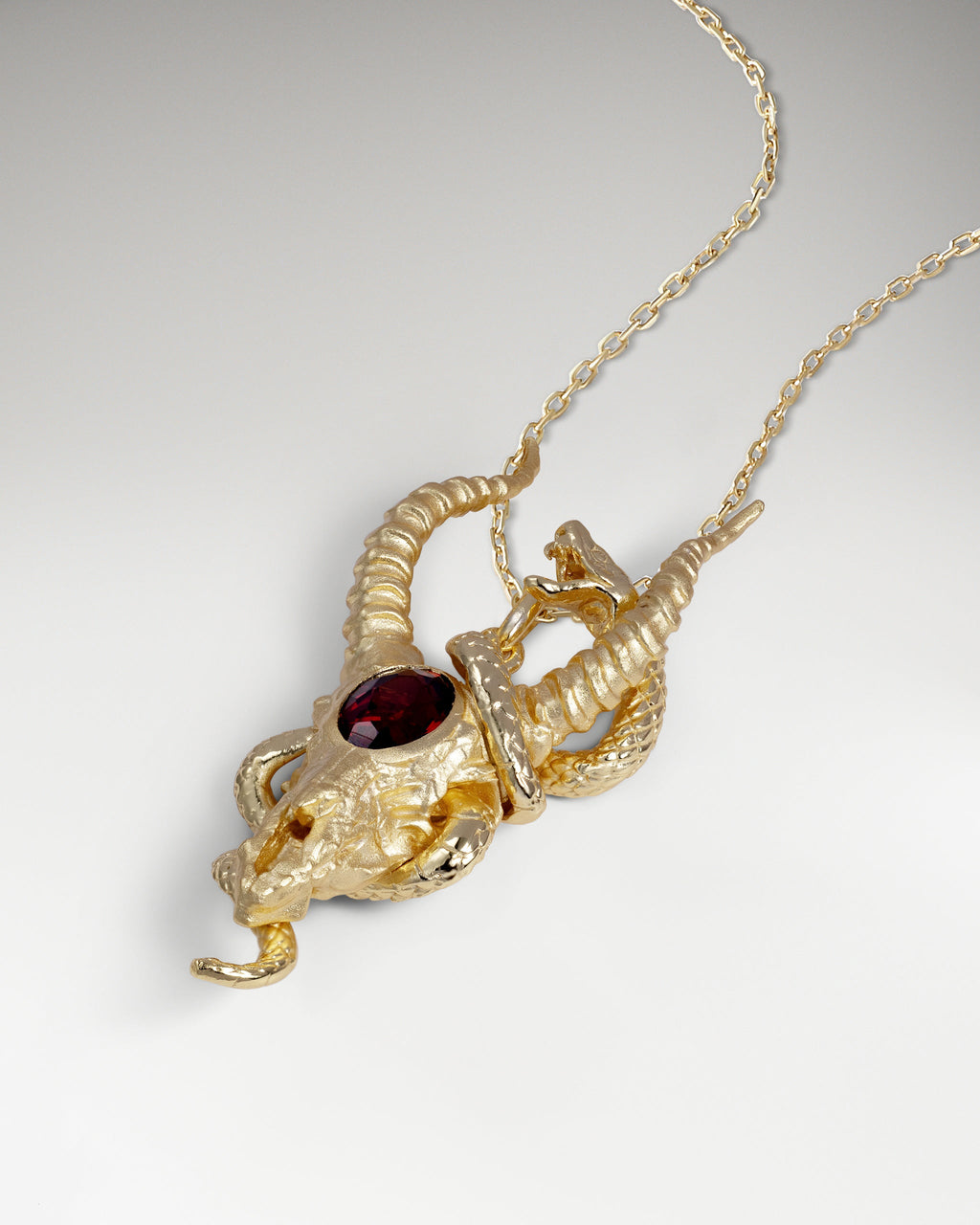 Wild Whisper Pendant Necklace With Garnet