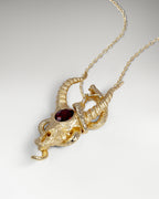 Wild Whisper Pendant Necklace With Garnet