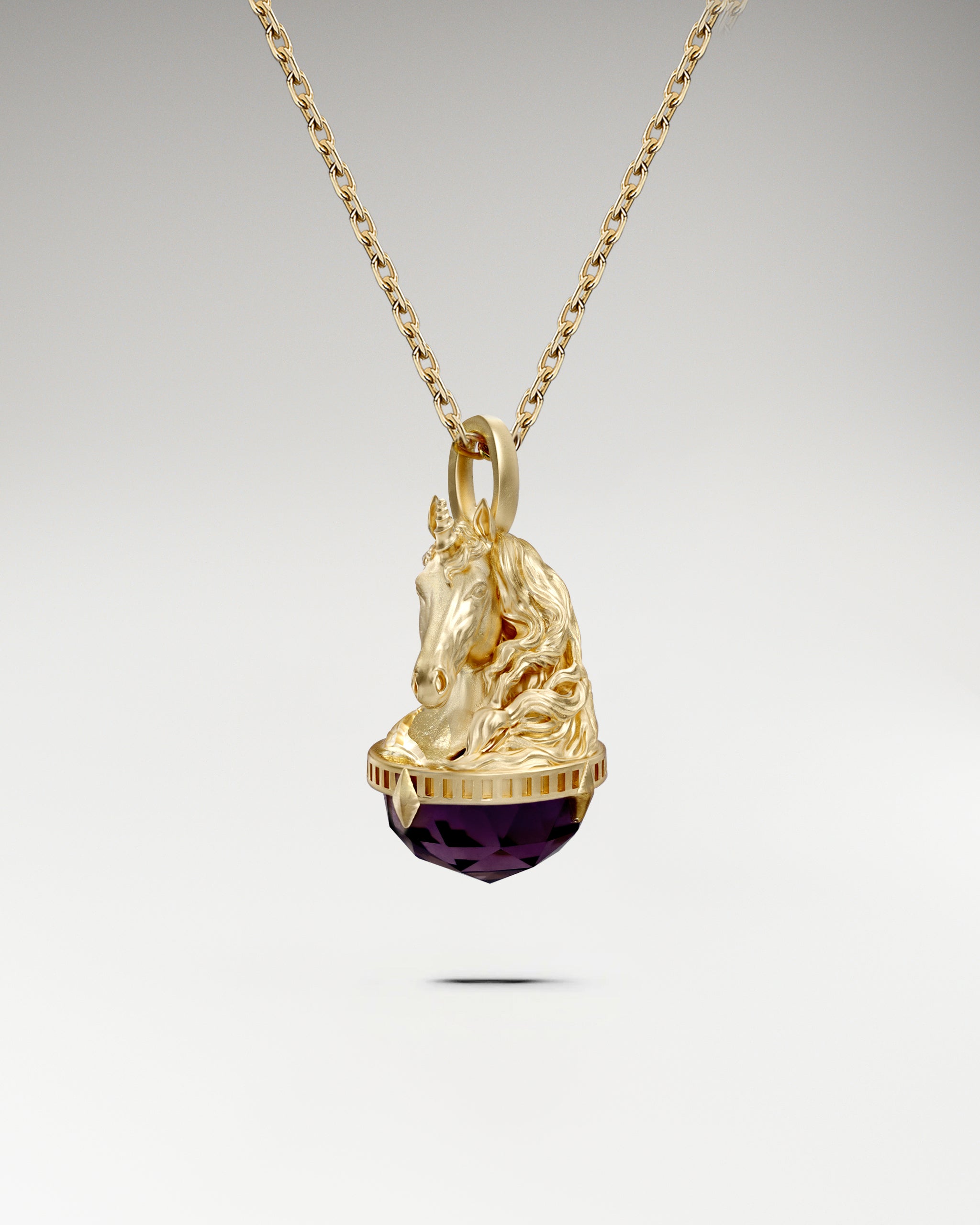 Monokeros Pendant With Amethyst