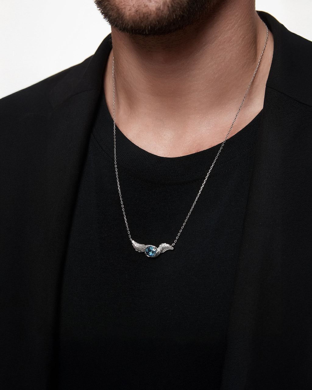 Feather Embrace Pendant Necklace