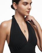 Zephyr Pendant Necklace With Moissanite