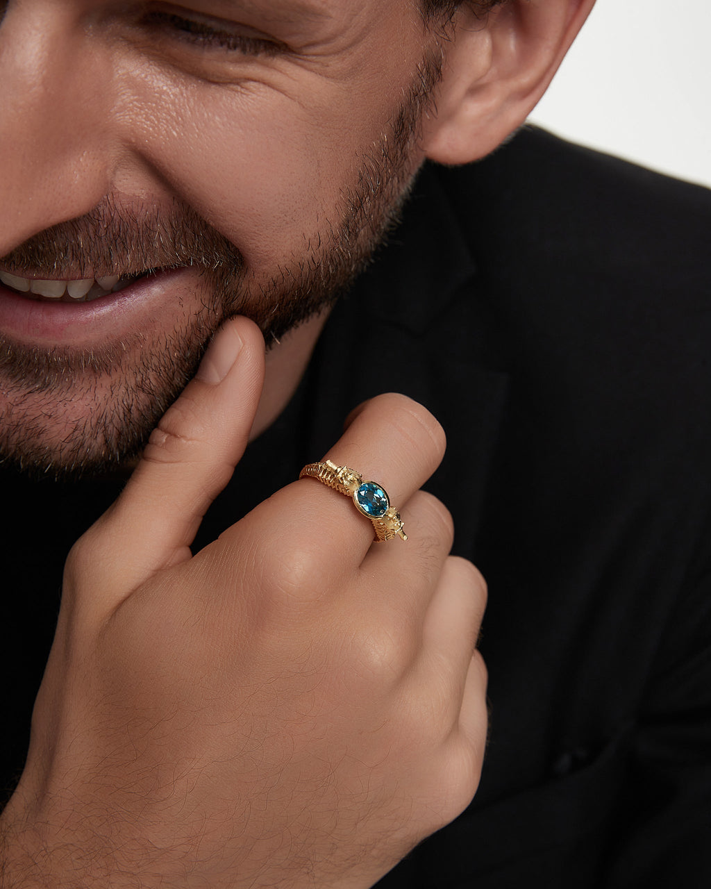 Symmarine Ring With Zirconia