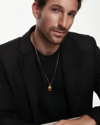 Savanna Sculptural Pendant Necklace With Yellow Obsidian