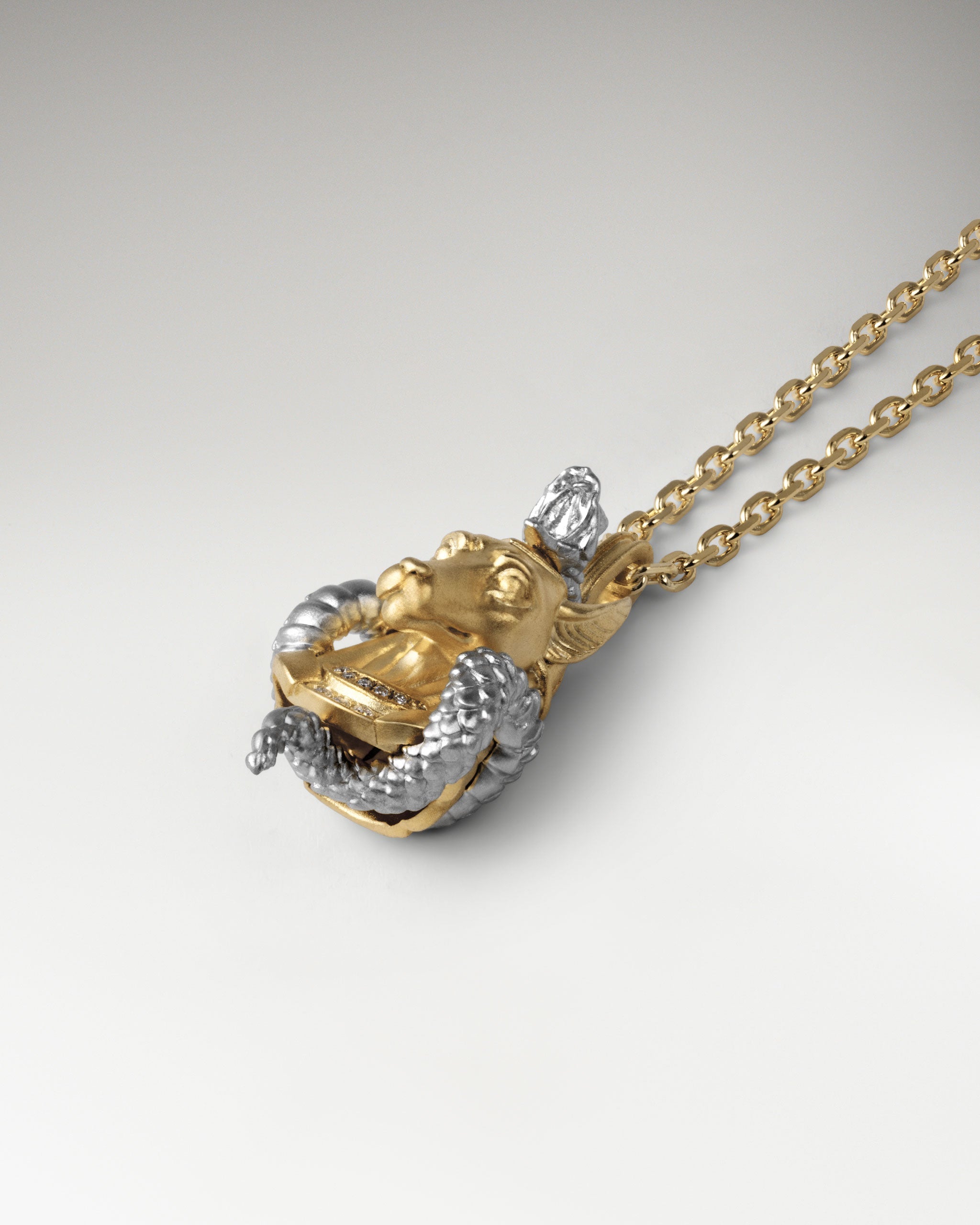 Guardian Hound Pendant Necklace