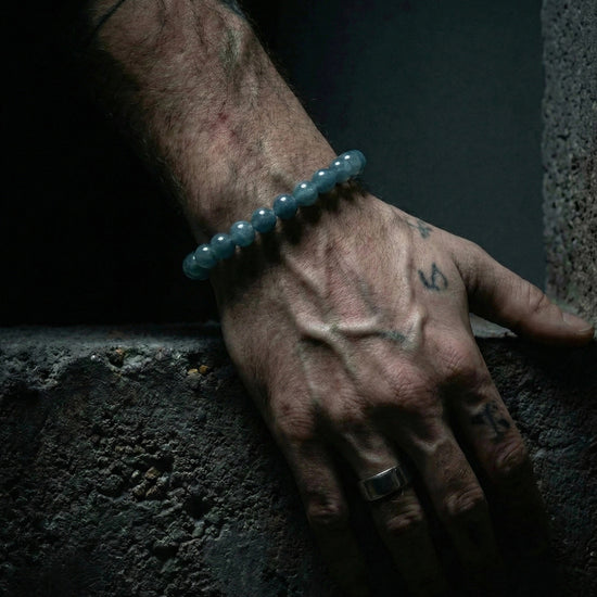 Glacial Tides Bracelet In Guatemalan Blue Jade - JadeChains