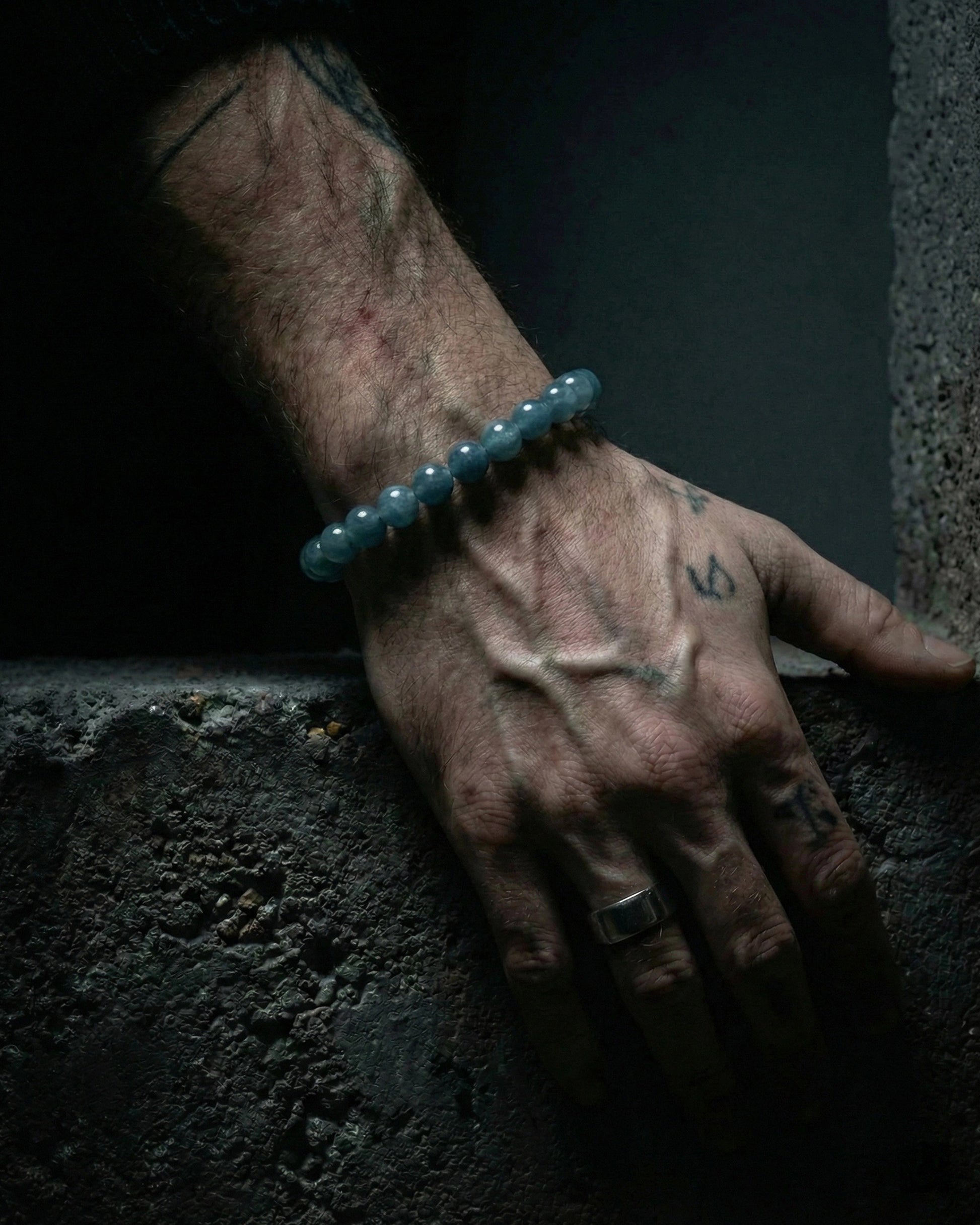 Glacial Tides Bracelet In Guatemalan Blue Jade - JadeChains
