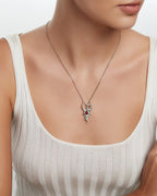 Wild Whisper Pendant Necklace With Garnet