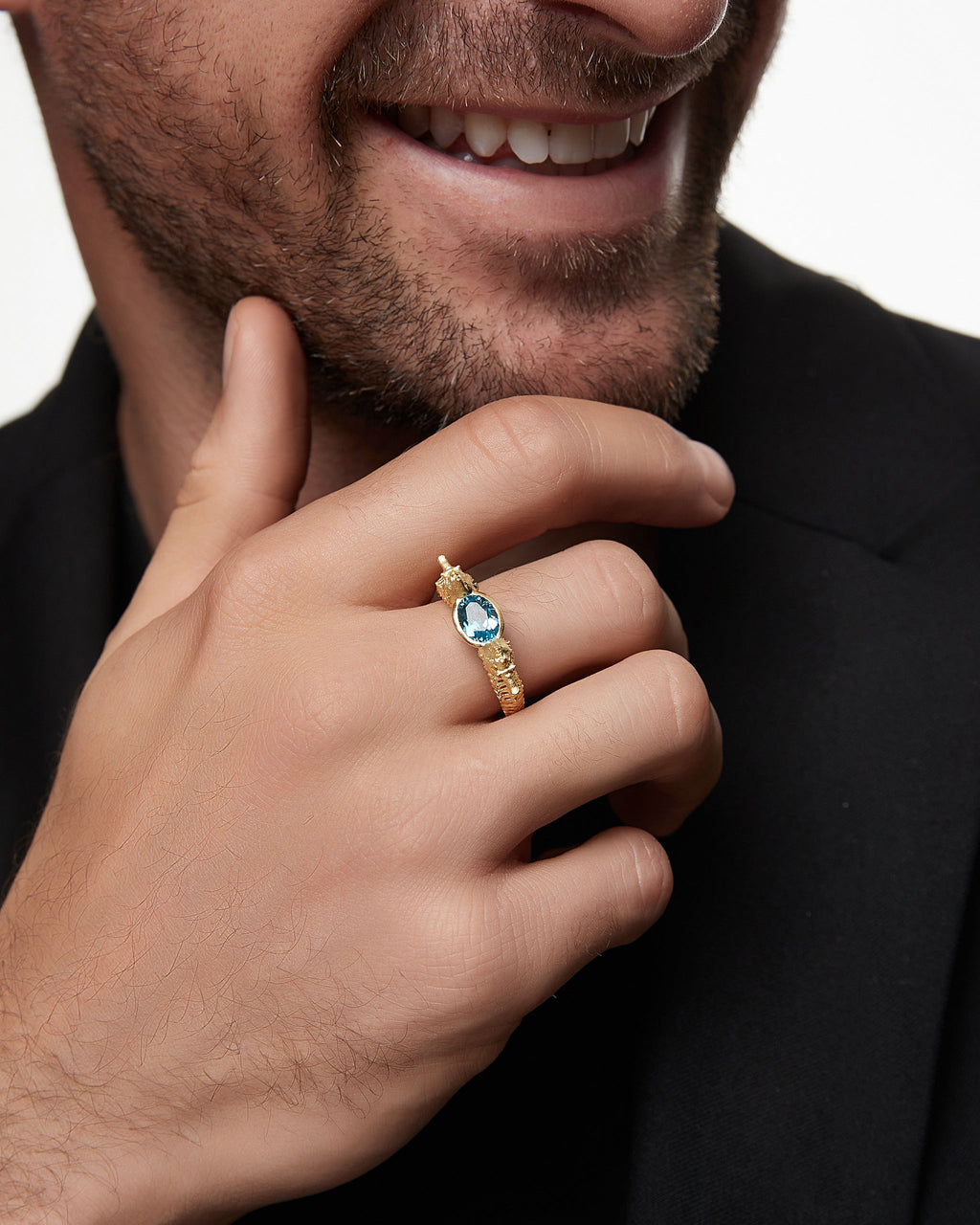 Symmarine Ring With Zirconia