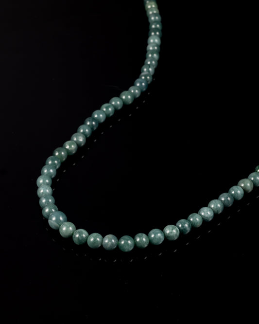 Green Beads Necklace / Bracelet In Guatemalan Jade - JadeChains