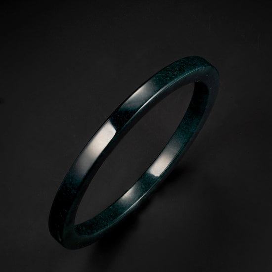 Mayan Blue Jade Bangle - JadeChains