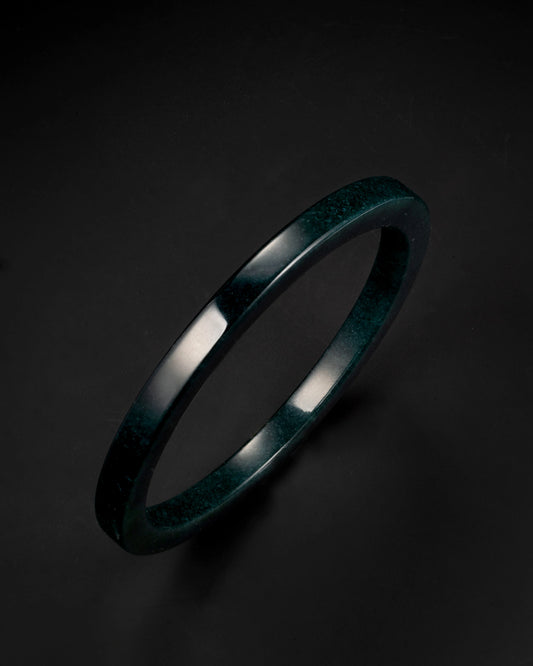 Mayan Blue Jade Bangle - JadeChains