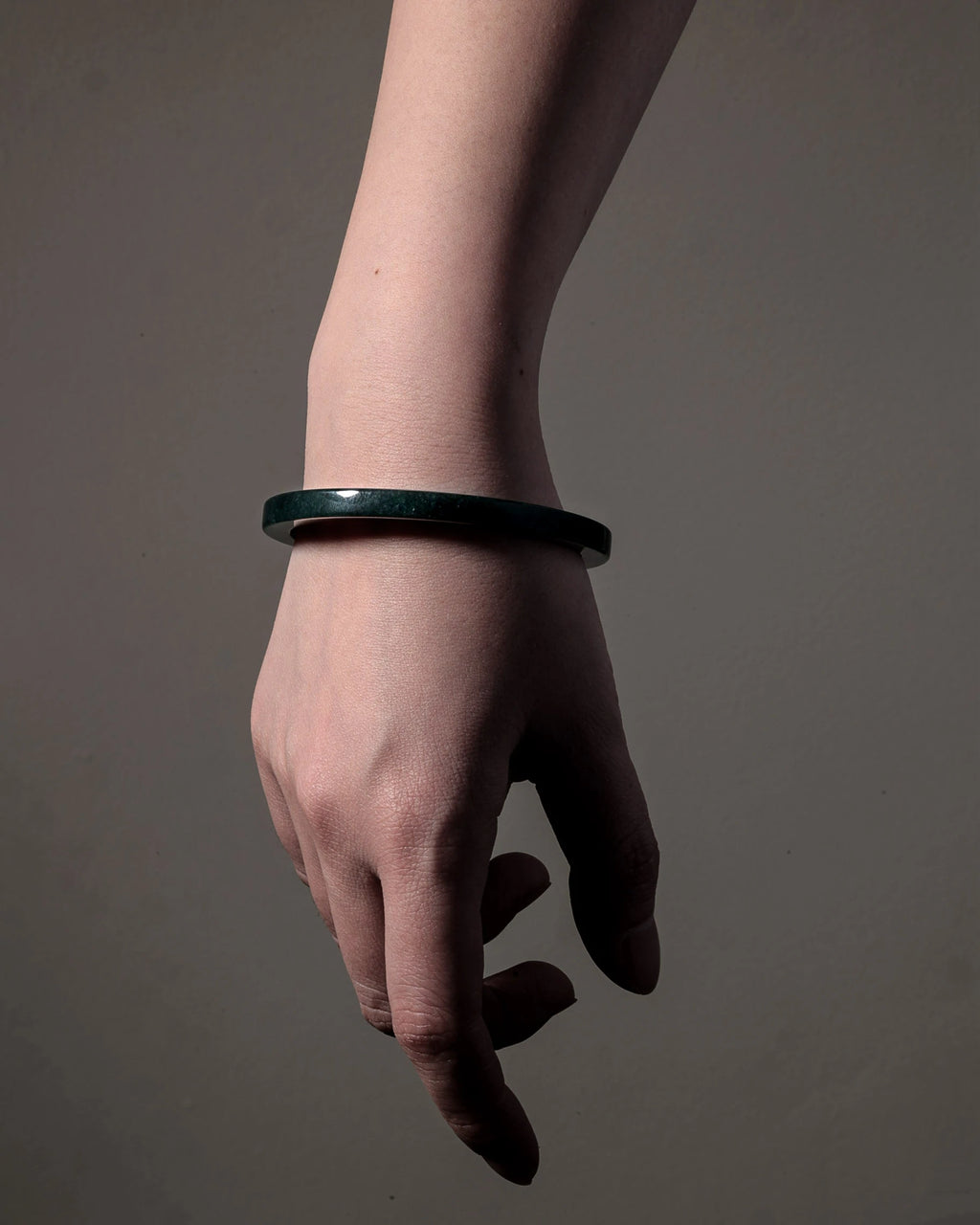 Mayan Blue Jade Bangle