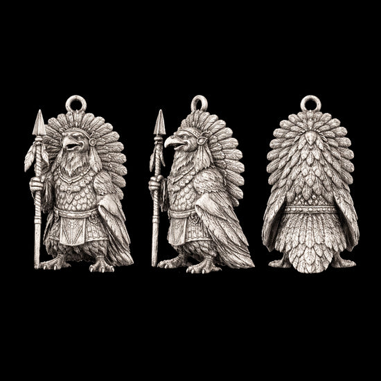 Turkey Warrior Charm Pendant - JadeChains
