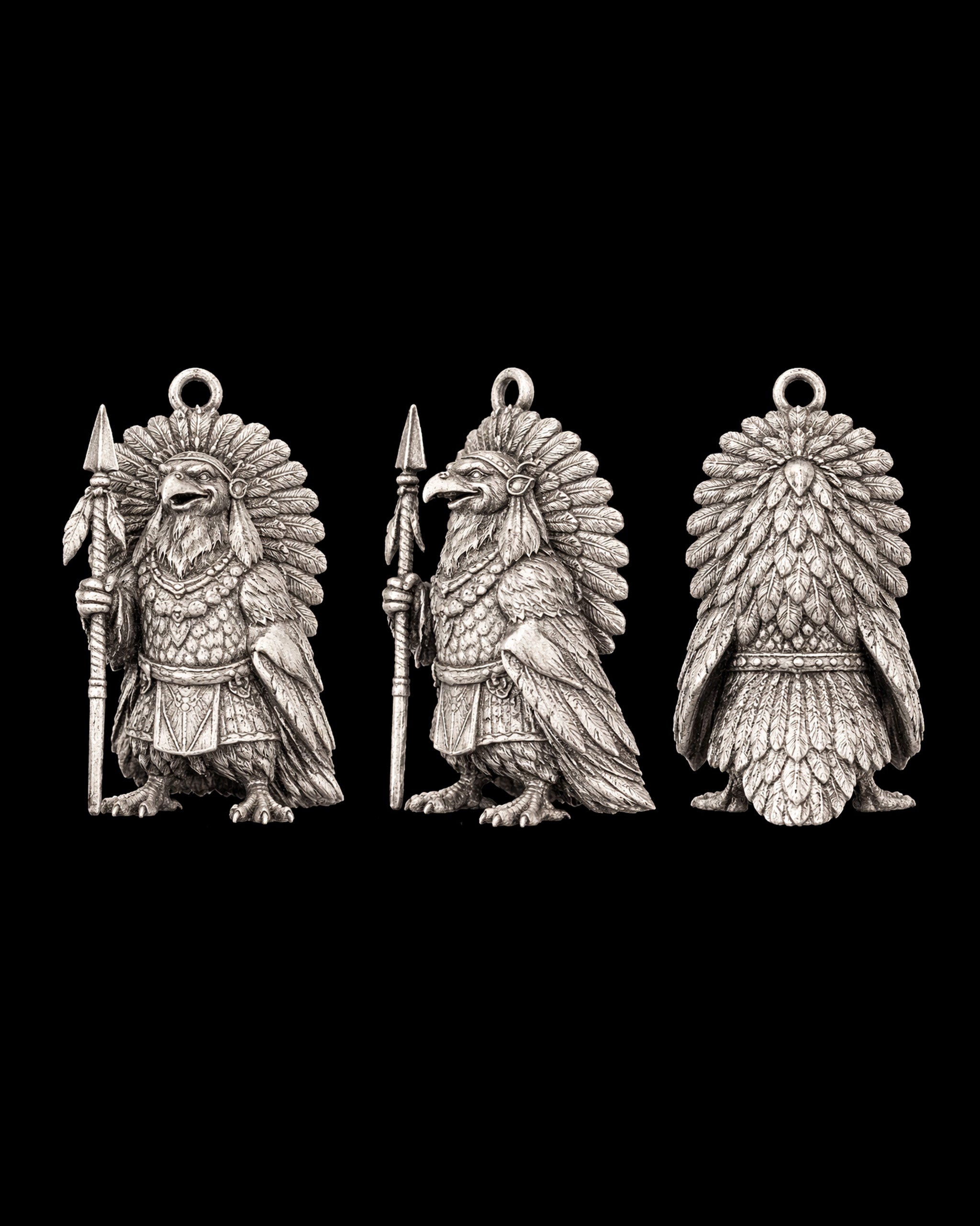 Turkey Warrior Charm Pendant