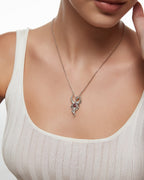 Wild Whisper Pendant Necklace With Garnet