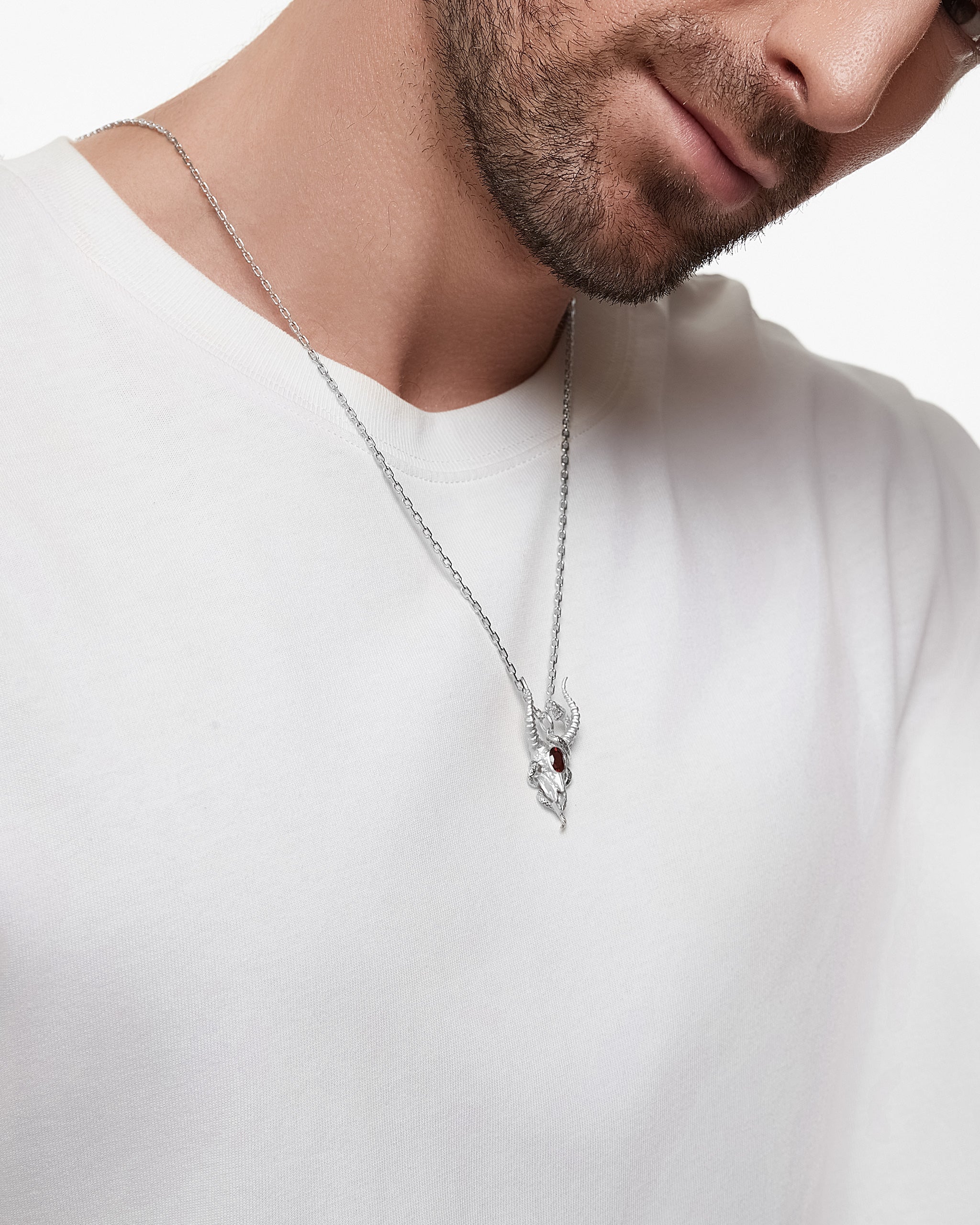 Wild Whisper Pendant Necklace With Garnet