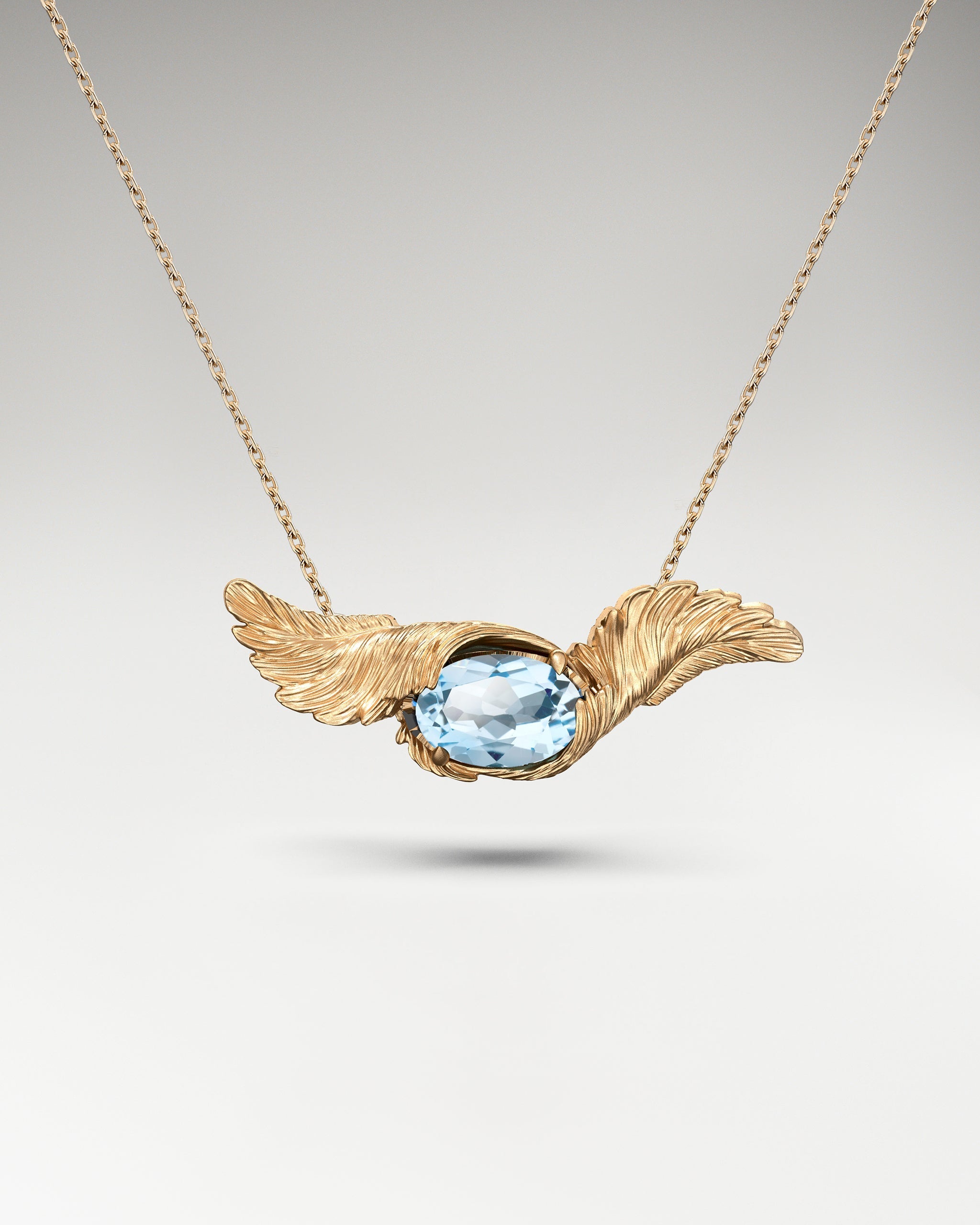 Feather Embrace Pendant Necklace