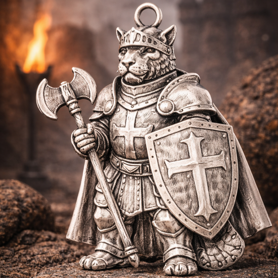 Leopard Knight Charm Pendant - JadeChains
