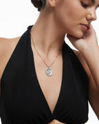 Forest Elf Necklace Pendant With Black Nacre