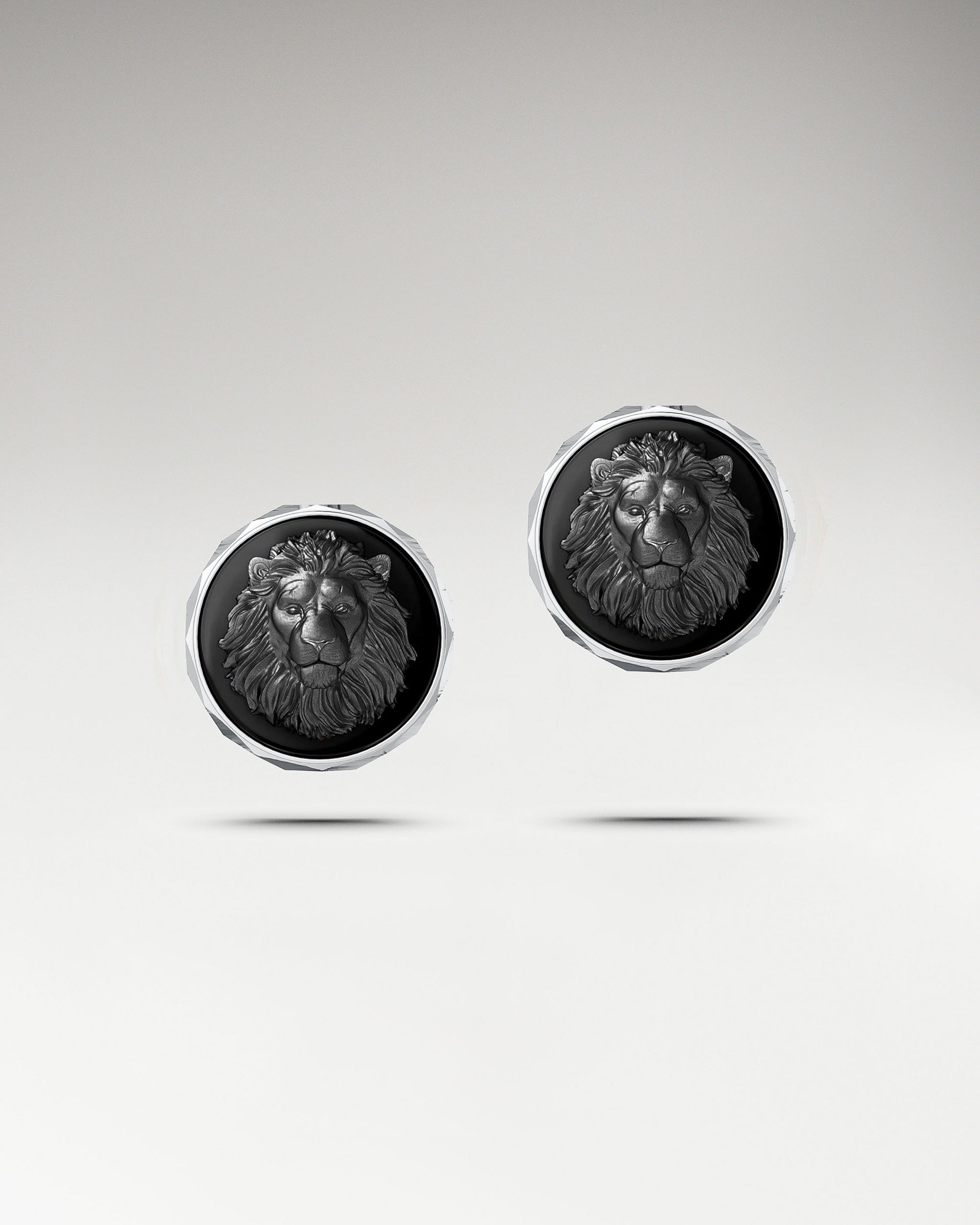 Abyss Lion Stud Earrings